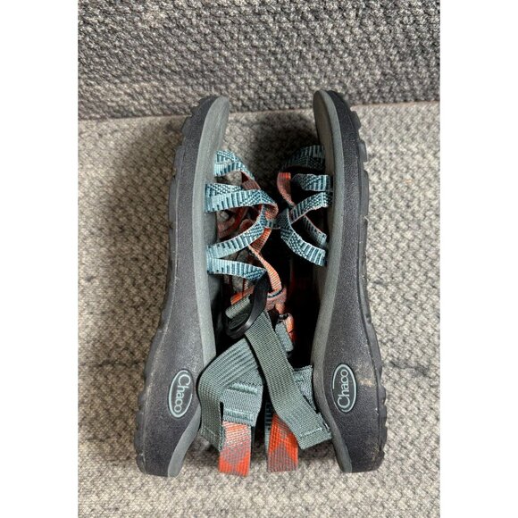 Chaco Womens 7 ZCloud X2 Rune Teal Slingback Toe-loop Hiking Sandals - J106056W - Picture 5 of 9